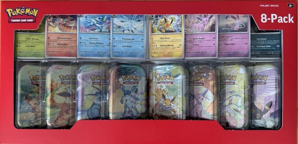 Prismatic Evolutions 8-Pack Mini Tin Box